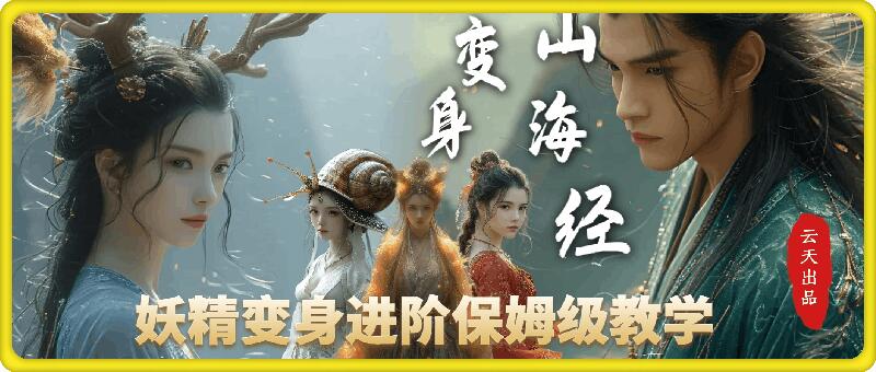云天AI山海经变身视频教程，妖精变身进阶保姆级教学-搞钱专业户