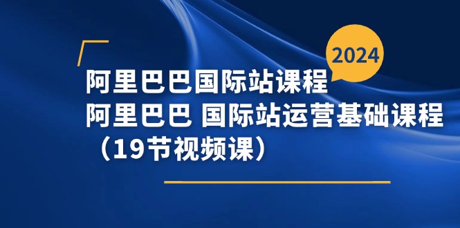 （11415期）阿里巴巴-国际站课程，阿里巴巴 国际站运营基础课程（19节视频课）-搞钱专业户