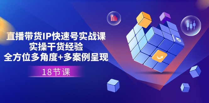 （11495期）直播带货IP快速号实战课，实操干货经验+全方位多角度+多案例呈现(18节)-搞钱专业户