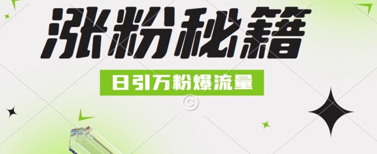 最新小和尚抖音涨粉，日引1万+，流量爆满-搞钱专业户