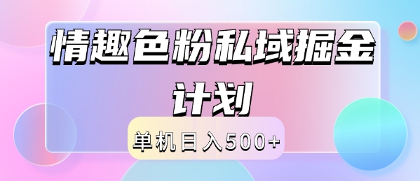 2024情趣色粉私域掘金天花板日入500+后端自动化掘金-搞钱专业户