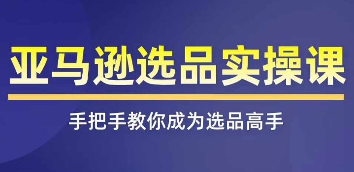 亚马逊选品实操课程，快速掌握亚马逊选品的技巧，覆盖亚马逊选品所有渠道-搞钱专业户