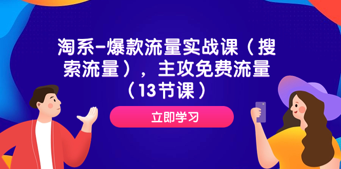 （7658期）淘系-爆款流量实战课（搜索流量），主攻免费流量（13节课）-搞钱专业户