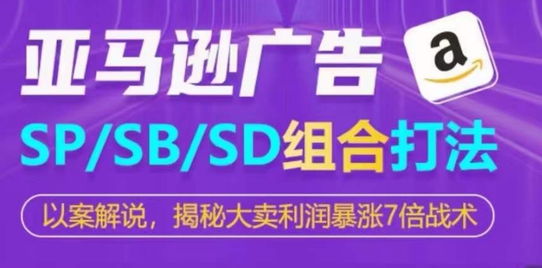 亚马逊SP/SB/SD广告组合打法，揭秘大卖利润暴涨7倍战术-搞钱专业户
