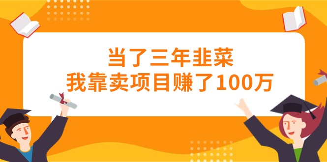 （10725期）当了三年韭菜我靠卖项目赚了100万-搞钱专业户