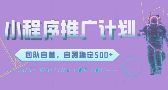 微信小程序项目，全新变现方式日均收益3张-搞钱专业户