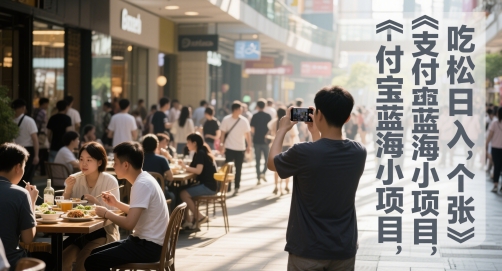 支付宝蓝海小项目，吃饭逛街拍个照，轻松日入1张-搞钱专业户