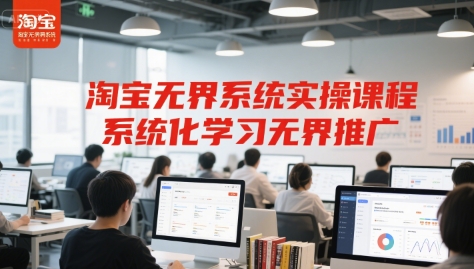 淘宝无界系统实操课程，系统化学习无界推广-搞钱专业户