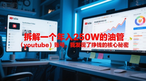 付费文章：拆解一个年入250W的油管（youtube）账号，我发现了挣钱的核心秘密-搞钱专业户