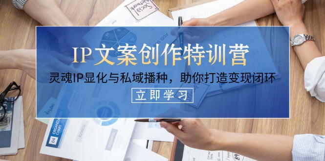 （14330期）IP文案创作特训营，灵魂IP显化与私域播种，助你打造变现闭环（14节课）-搞钱专业户