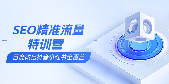 （13851期）SEO精准流量特训营，百度微信抖音小红书全覆盖，带你搞懂搜索优化核心技巧-搞钱专业户