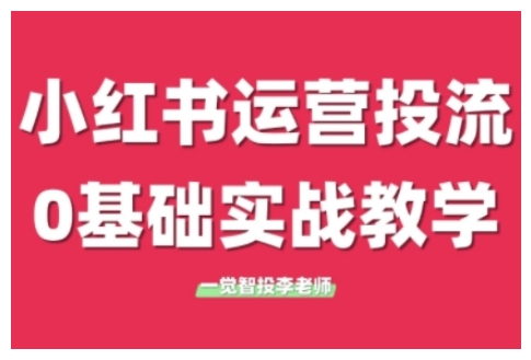 小红书运营投流，小红书广告投放从0到1的实战课，学完即可开始投放-搞钱专业户