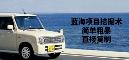 蓝海项目挖掘术，简单粗暴，直接复制-搞钱专业户