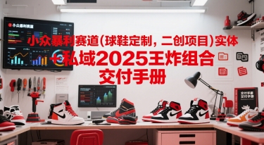 小众暴利赛道(球鞋定制，二创项目)实体+私域2025王炸组合  交付手册-搞钱专业户