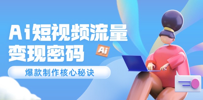 （14875期）Ai短视频流量密码，爆款制作核心秘诀，120万案例深度解析-搞钱专业户