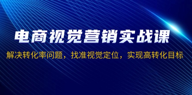 （13786期）电商视觉营销实战课，解决转化率问题，找准视觉定位，实现高转化目标-搞钱专业户
