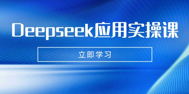 （14545期）Deepseek应用实操课：AI制作数字妈妈、写真、短视频，辅导作业，PPT制作等-搞钱专业户