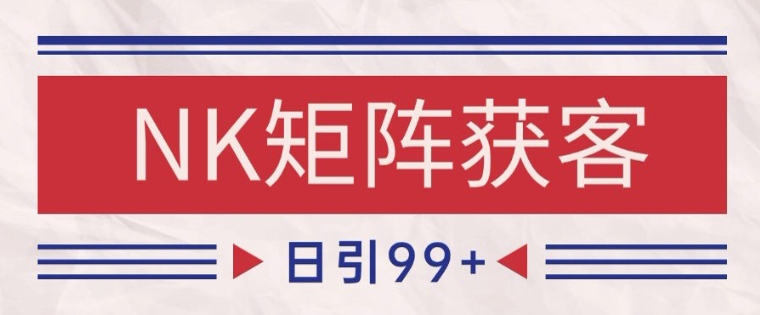 小红书某音NK赛道引流获客 自热矩阵日引200+【揭秘】-搞钱专业户