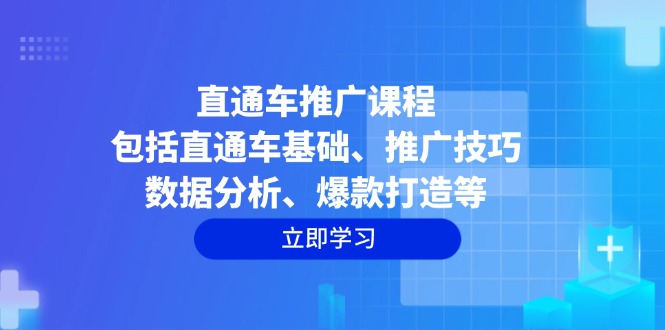 （14001期）直通车推广课程：包括直通车基础、推广技巧、数据分析、爆款打造等-搞钱专业户