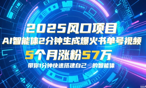AI智能体2分钟一键生成爆火书单号原创视频，5个月涨粉57w，带你零代码1分钟搭建智能体-搞钱专业户