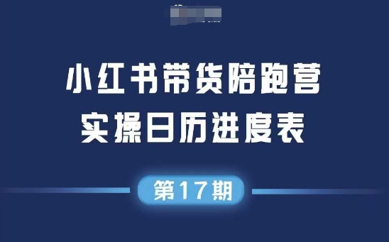 小红书第17期带货陪跑营，不囤货，无不直播，无不投流，通过选品+笔记内容+测品+笔记铺量+矩阵运营打爆款-搞钱专业户